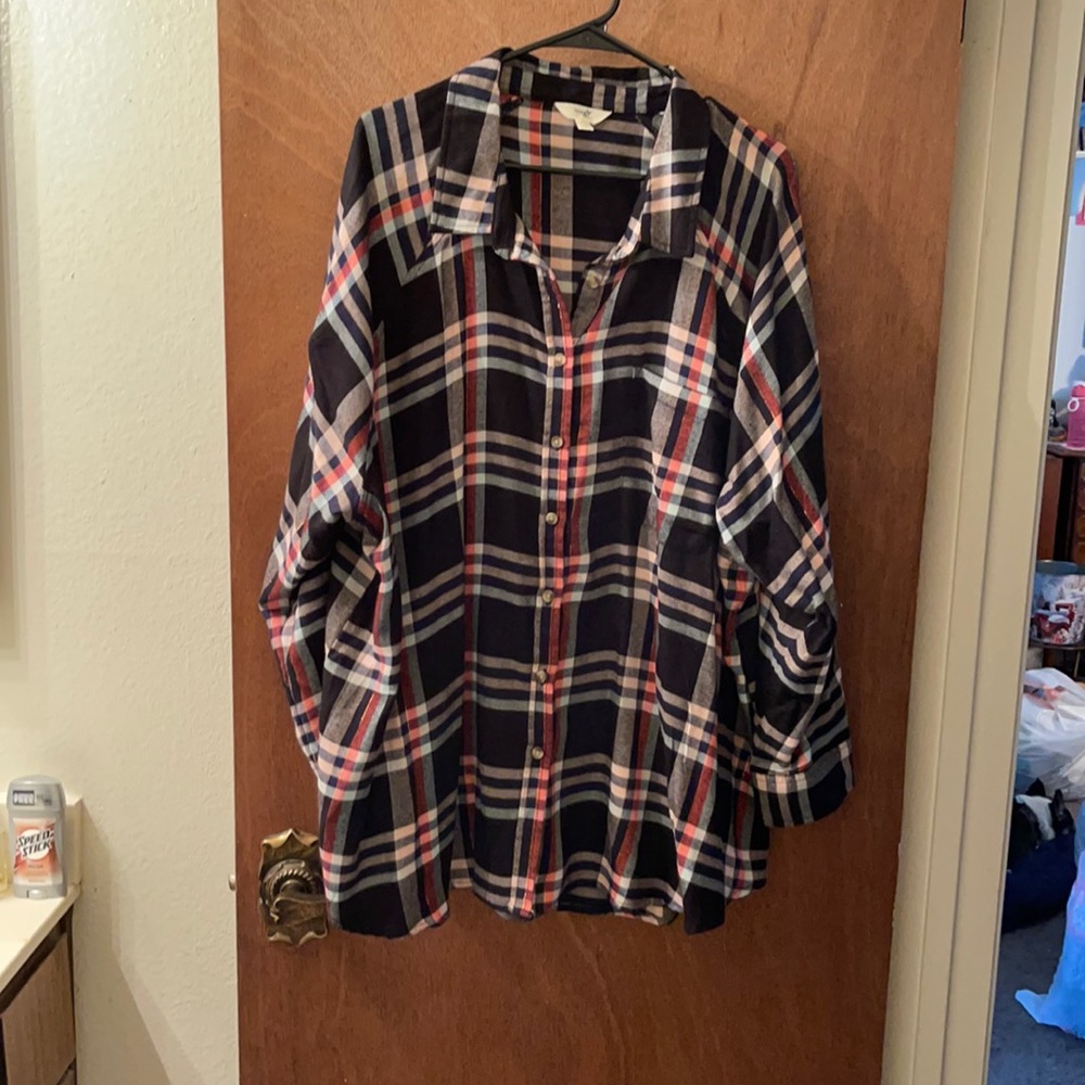 Terra and sky light flannel new never worn no tags